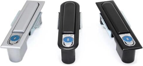 Zinc Alloy Distribution Cabinet Electric Box Lock Switch Cabinet Door Lock Flat Lock 1Pcs(GS0001-1) in Kuwait