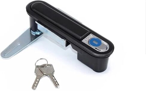 Zinc Alloy Distribution Cabinet Electric Box Lock Switch Cabinet Door Lock Flat Lock 1Pcs(GS0001-1) in Kuwait