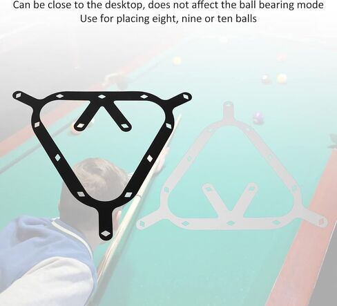 8/9/10 Ball Billiard Pendulum Sticker Set, 6Pcs Film Paper, Black & White, Speedy and Durable in Saudi Arabia