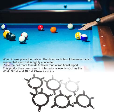 ملصق Pendulum Billiard ، ورقة أفلام 6pcs تم تعيينها في وضع الكرة 9/10 ، بالأبيض والأسود ، المحترف والمتين in Saudi Arabia