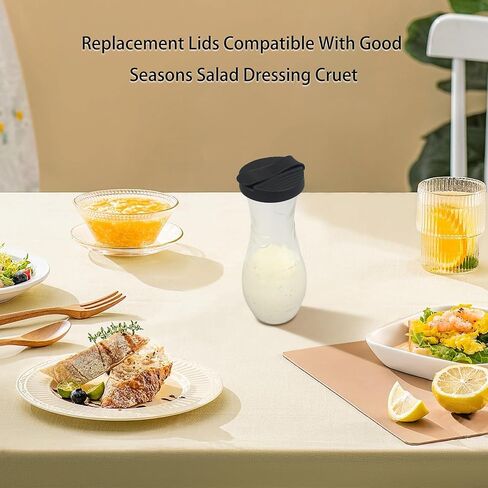 Replacement Lids Compatible with Good Seasons Salad Dressing Cruet (4 Pack) in Saudi Arabia