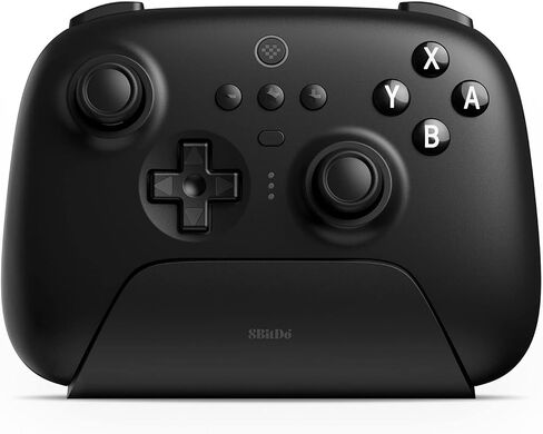 8BitDo Ultimate 2 Bluetooth Controller with TMR Joysticks for Switch, Windows PC, Gaming Controller with Switchable Hall Effect/Tactile Triggers, RGB Fire Ring, Charging Dock,Vibration and Motion control, Yellow in Kuwait