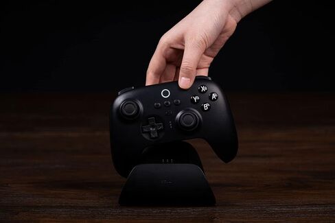 8BitDo Ultimate 2 Bluetooth Controller with TMR Joysticks for Switch, Windows PC, Gaming Controller with Switchable Hall Effect/Tactile Triggers, RGB Fire Ring, Charging Dock,Vibration and Motion control, Yellow in Kuwait