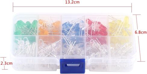 200pcs 5mm LED LED SHITTING DIODES مجموعة متنوعة ، مريحة ل DIY وإصلاح المنازل والمكاتب والصناعة معدات وأجهزة in Saudi Arabia