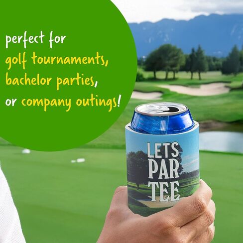 المخصصات المخصصة للجولف يمكن للموارد-تصميم "Let's par-tee"-أكمام مشروبات مخصصة لنزهات الجولف والبطولات وحفلات البكالوريوس-تتناسب مع العلب والزجاجات من 12 إلى 16 أوقية-من 12-بواسطة Victorystore in Saudi Arabia