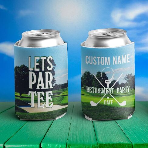 المخصصات المخصصة للجولف يمكن للموارد-تصميم "Let's par-tee"-أكمام مشروبات مخصصة لنزهات الجولف والبطولات وحفلات البكالوريوس-تتناسب مع العلب والزجاجات من 12 إلى 16 أوقية-من 12-بواسطة Victorystore in Saudi Arabia