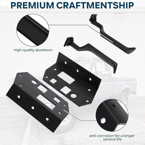 AUTOVIC Car Door Handle Reinforcement Plate Kit W/7/32 Drill and Marker Pen for OBS Ford F-Series & Bronco 1980-1997, Replacement for F006 in Saudi Arabia