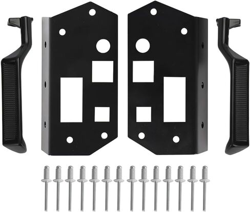 AUTOVIC Car Door Handle Reinforcement Plate Kit W/7/32 Drill and Marker Pen for OBS Ford F-Series & Bronco 1980-1997, Replacement for F006 in Saudi Arabia