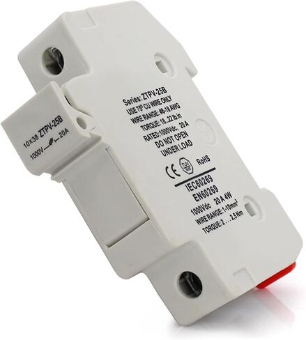 5sets PV Solar Fuse 20A 1000V DC Fusible 10x38 GPV ، مع حامل الصمامات لحماية النظام الشمسي in Saudi Arabia