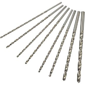 بتات الحفر الطويلة 1MM-13MM (1/1.5/2/3/3.2/3.5/4/4.5/5/5.5/6/6.5/7/8/10/11/11/13 مم) 5pcs (6x139mm 5pc) in Kuwait