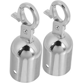 Cabilock 2 PCS قبعات نهاية الحبل الذهبي مع سدادات نهاية الخطاف نهاية الحشد الأنيق تحكم في قائمة الانتظار تجهيزات مقسم لسهولة التثبيت والتعلق in Kuwait
