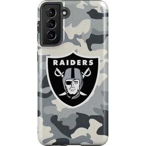 Skinit Pro Phone Case Compatible with Galaxy S21 FE - Officially Licensed NFL Las Vegas Raiders Design in Saudi Arabia