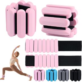 Wrist Weights – Adjustable Ankle Wrist Weights for Women & Men – Set of Weighted Bangles 2 lbs (1 lb Each) | Arm and Leg Weights for Pilates, Yoga, Running & Walking in Saudi Arabia