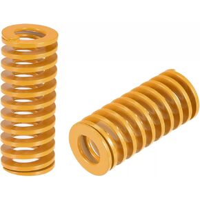 uxcell 3D Printer Die Spring, 25mm OD 60mm Long 2pcs Spiral Stamping Light Load Compression Mould Die Springs for 3D Printer Electric Part, Yellow in Kuwait