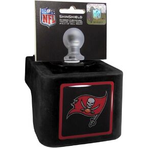 Siskiyou Sports NFL Tampa Bay Buccaneers Shin Shield Cload V Hitch Cover ، Black in Kuwait