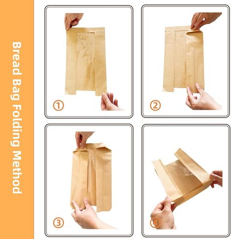 25pcs Paper Bread Bags for Homemade Bread,Sourdough Paper Bread Bags With Window, Packaging & Storage of Baked Goods Suitable for Bakers,Includes 25PCS Label Seal Stickers(13.7x8.3x3.7 inch) in Saudi Arabia