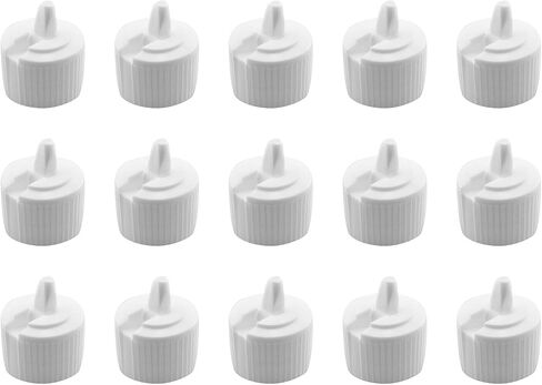 15pcs 24 Tooth 410 tip cap cap blastic flip top top cap cap cap bittion cap bottle cap قابلة لإعادة الاستخدام قابلة للاستعادة in Saudi Arabia