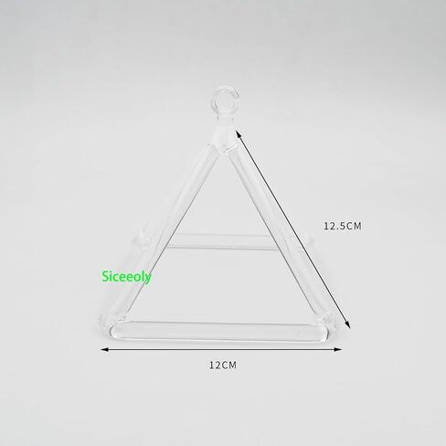 5 Inch Clear Quartz Crystal Singing Pyramid Healing Musical Instrument For Sound Healing Meditation With Crystal Singing Bowl Striker in Kuwait