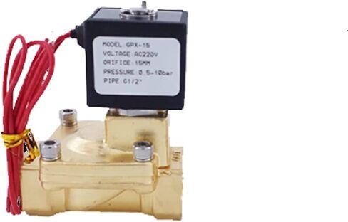 2Way Pilot Diaphragm Water Brass Solenoid Valve 3/8 1/2 3/4 Inv 110VAC 10/15/20mm 10bar Valve N/C in Saudi Arabia