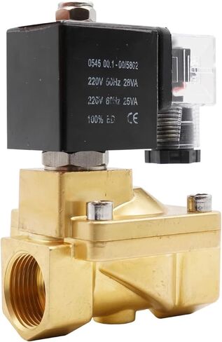 Pilot Diaphragm Solenoid Valve G1/2" to G2 High Pressure Brass Normally Closed Water Valve 0~16bar NBR VITON Seal.(AC 110V-VITON,1.25 Inch) in Saudi Arabia