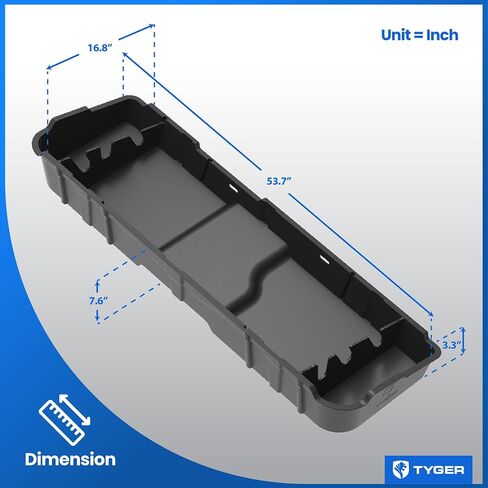 Tyger Auto Underseat Storage Box متوافق مع 2014-2018 Chevy Silverado/GMC Sierra Ld ؛ 2015-2019 Silverado/Sierra HD Crew CAB | الأسود الخلفي تحت مقعد تخزين منظم الشحن مربع | TG-CB5C2238 in Saudi Arabia