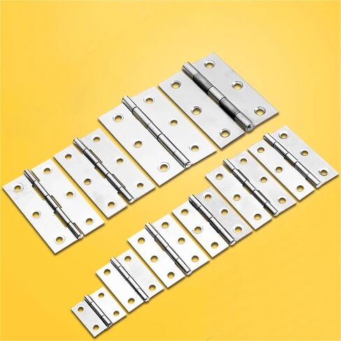 1-4inch Butt Door Stainless Steel Folding Cabinet Hinges Flat 2Pcs(3inch 2pcs) in Kuwait