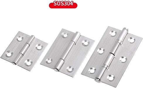 1-4inch Butt Door Stainless Steel Folding Cabinet Hinges Flat 2Pcs(3inch 2pcs) in Kuwait