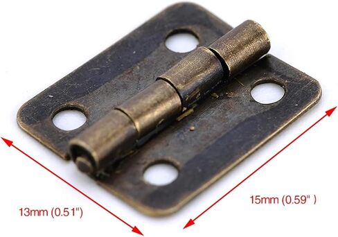 Antique Bronze Gold Decoration Door Hinges Hardware 20Pcs ﻿(Gold) in Kuwait