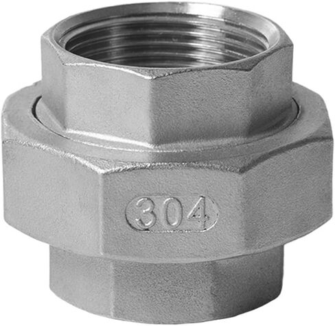 304 stainless steel internal thread joint water pipe joint union thread joint by any twist 4 points 6 points 1 inch 2 inches(G1-1/4) in Saudi Arabia