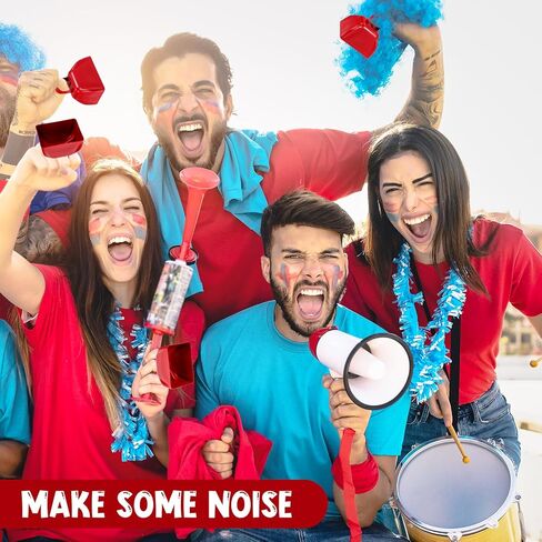 16pcs رعاة البقر الأحمر مع مقبض ، أجراس البقر المعدنية 3 بوصة للأحداث الرياضية ، وصياغة ضوضاء أجراس البقر اليدوية لألعاب كرة القدم والاحتفالات in Saudi Arabia
