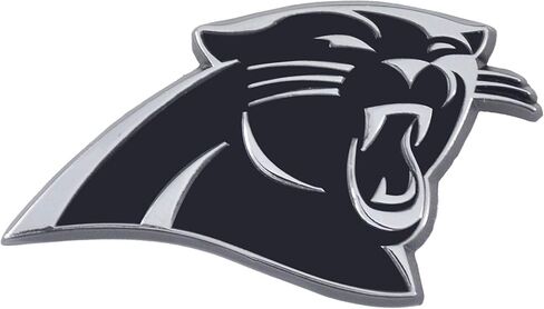 Team Plarcark NFL Carolina Panthers Premium Metal Auto Emblem ، Chrome ، 3 " in Saudi Arabia