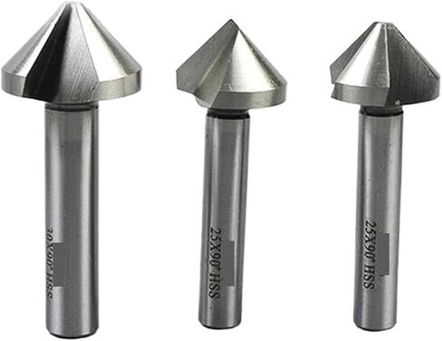 4.5-60mm 3 Flute 60 Degree Chamfer Countersink Drill Bits 1Pcs(60mm) in Saudi Arabia