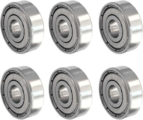 10pcs مضمّن التزلج على التزلج المحمل 6x19x6mm 626zz Roller محامل عجلة الاستبدال المحامل المصغرة للكرة لنافذة الباب in Kuwait