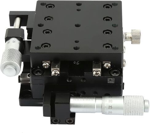 Manual XY L Stage, SEMY60AS Micrometer Slide Table Trimming Meter Roller Industrial Scientific Cross Linear 60 40mm 2.4 X 1.6in in Saudi Arabia