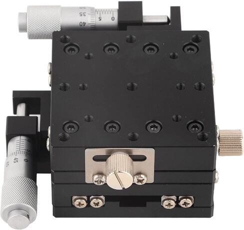 Manual XY L Stage, SEMY60AS Micrometer Slide Table Trimming Meter Roller Industrial Scientific Cross Linear 60 40mm 2.4 X 1.6in in Saudi Arabia
