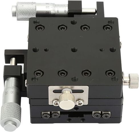 Manual XY L Stage, SEMY60AS Micrometer Slide Table Trimming Meter Roller Industrial Scientific Cross Linear 60 40mm 2.4 X 1.6in in Saudi Arabia