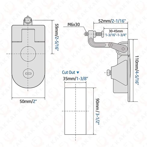 Compression Latch Lock Flush Mount Cabinet Lock Zinc Alloy RV Door Lock Lever Hand Operated Compression Latches Hardware 1Pcs (Color : Chrome) in Saudi Arabia