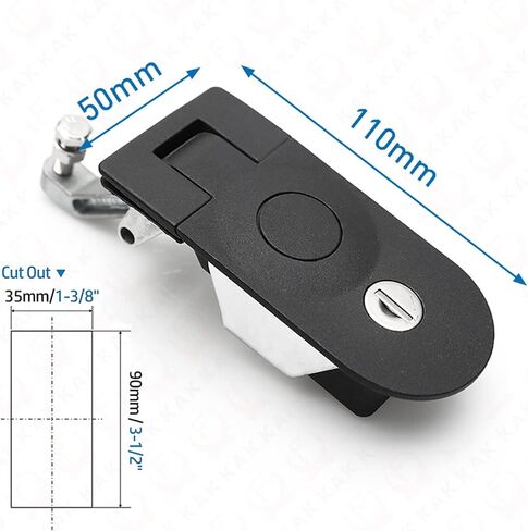 Compression Latch Lock Flush Mount Cabinet Lock Zinc Alloy RV Door Lock Lever Hand Operated Compression Latches Hardware 1Pcs (Color : Chrome) in Saudi Arabia