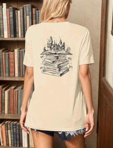 Magical Shirts for Women Flourish and Blotts Shirt Book Tshirt Wizard Costume Clothes in Kuwait