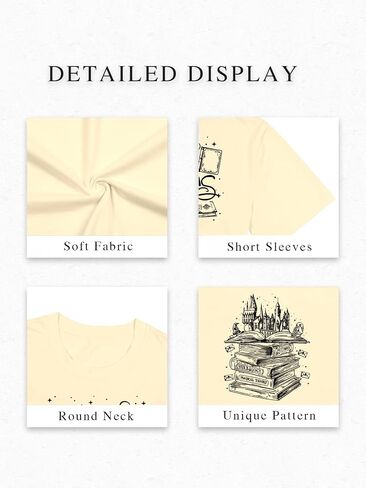 Magical Shirts for Women Flourish and Blotts Shirt Book Tshirt Wizard Costume Clothes in Kuwait