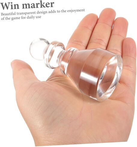 علامة الفوز الأكريليك لألعاب البوكر تصميم شفاف لسهولة رؤية الرؤية المقاومة للعجلة in Kuwait