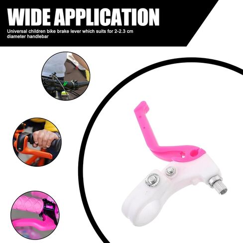 HANABASS Kids Bike Brake Levers - Universal Mini Bicycle Brake Kit for Mountain Bikes, Replacement Black Handles for Children's Bicycles in Saudi Arabia