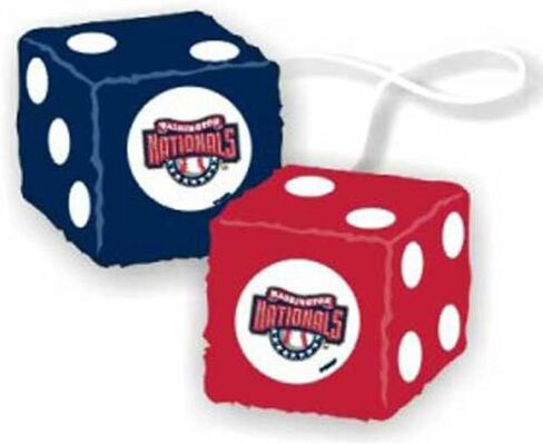 WASHINGTON NATIONALS MLB 3 CAR FUZZY DICE" in Saudi Arabia