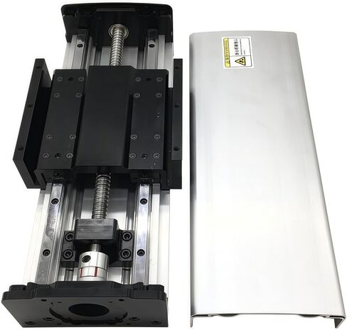 CNC Linear Rail Guide Heavy Duty Sliding Stage 150mm Wide 2005 Ballscrew Double Guide 4 Slide Horizontal Load Max 550 lb 250KG C7 Linear Table with Nema23 NEMA34 Motor Bracket Couplings for DIY in Saudi Arabia