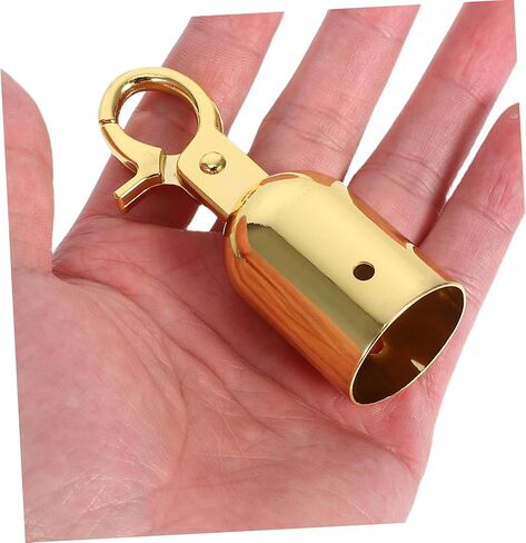 Cabilock 2 Pcs Golden Rope End Caps with Hook Cord End Stoppers Stylish Crowd Control Queue Divider Fittings for Easy Installation and Attachment in Saudi Arabia