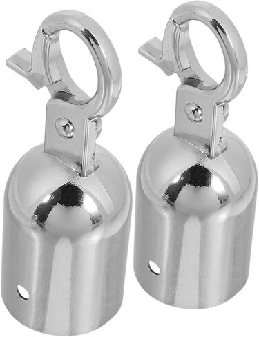 Cabilock 2 PCS قبعات نهاية الحبل الذهبي مع سدادات نهاية الخطاف نهاية الحشد الأنيق تحكم في قائمة الانتظار تجهيزات مقسم لسهولة التثبيت والتعلق in Kuwait