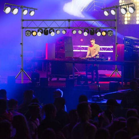 حامل إضاءة Tangkula Stage ، نظام الجمالون الإضاءة 14 قدمًا مع 32 مصابيح تحمل سعة 220 رطلاً ، 11 ارتفاعًا قابل للتعديل ، شريط T القابل للتراجع ، منصات غير قابلة للانزلاق ، جمالون إضاءة معدنية قابلة للانزلاق ، in Saudi Arabia