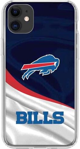 Skinit Clear Phone Case Compatible with iPhone 11 - Officially Licensed NFL Buffalo Bills Design in Saudi Arabia
