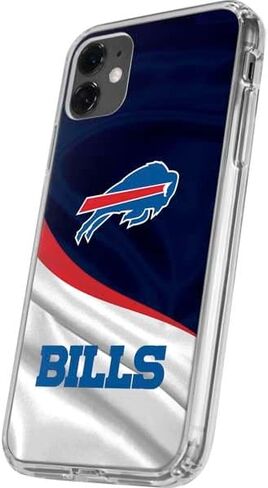 Skinit Clear Phone Case Compatible with iPhone 11 - Officially Licensed NFL Buffalo Bills Design in Saudi Arabia