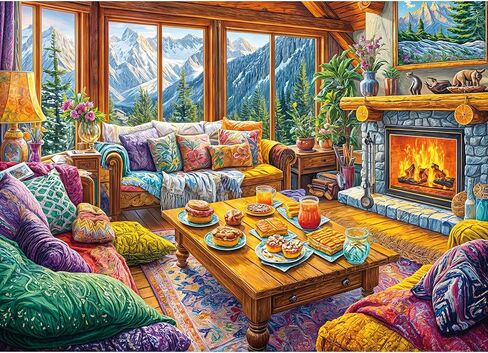 Forest House Puzzles for Adults 1000 Piece, Jigsaw Puzzles for Adults, Adult Challenging Game Toys, Impossible Puzzle, Family Decoration Puzzle in Saudi Arabia
